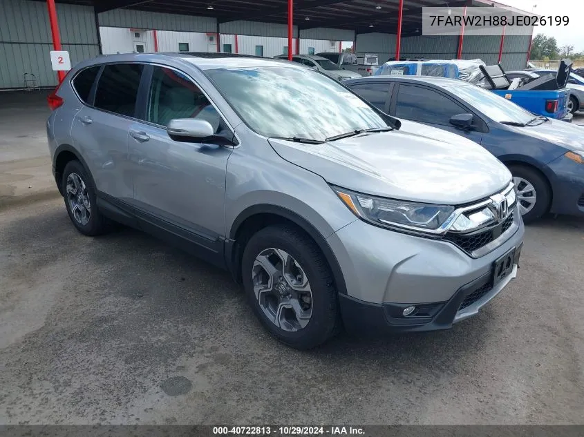 2018 Honda Cr-V Ex-L/Ex-L Navi VIN: 7FARW2H88JE026199 Lot: 40722813