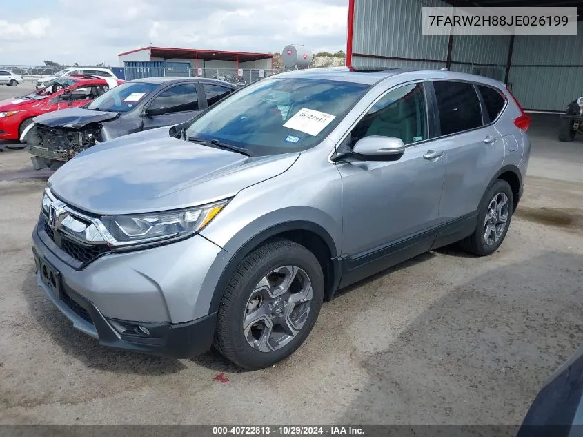 2018 Honda Cr-V Ex-L/Ex-L Navi VIN: 7FARW2H88JE026199 Lot: 40722813