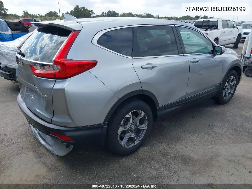 2018 Honda Cr-V Ex-L/Ex-L Navi VIN: 7FARW2H88JE026199 Lot: 40722813