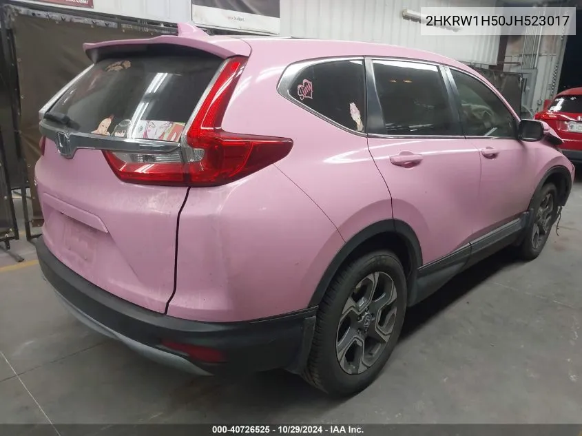 2018 Honda Cr-V Ex VIN: 2HKRW1H50JH523017 Lot: 40726525