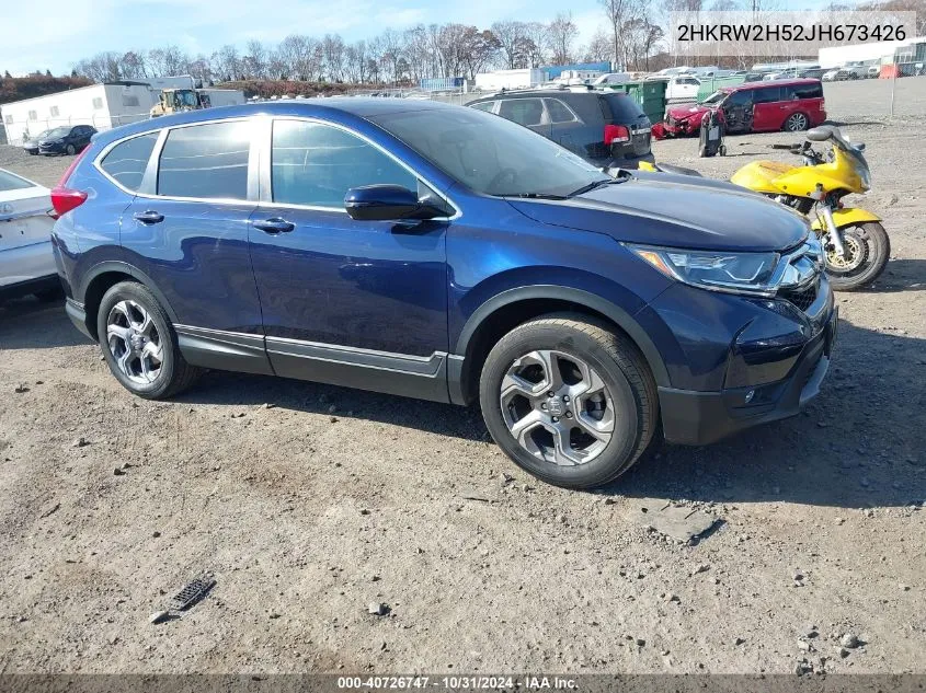 2018 Honda Cr-V Ex VIN: 2HKRW2H52JH673426 Lot: 40726747