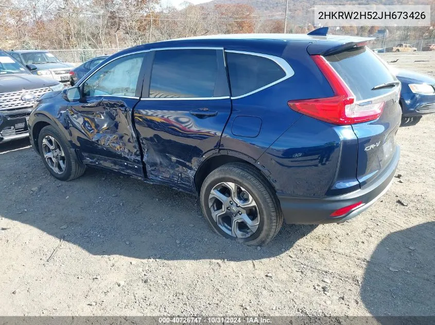 2018 Honda Cr-V Ex VIN: 2HKRW2H52JH673426 Lot: 40726747