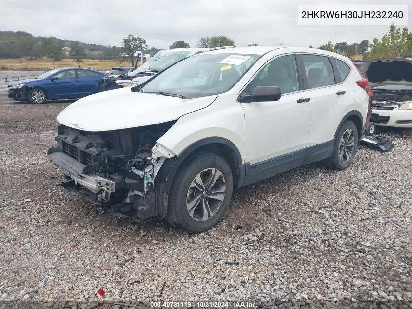 2HKRW6H30JH232240 2018 Honda Cr-V Lx