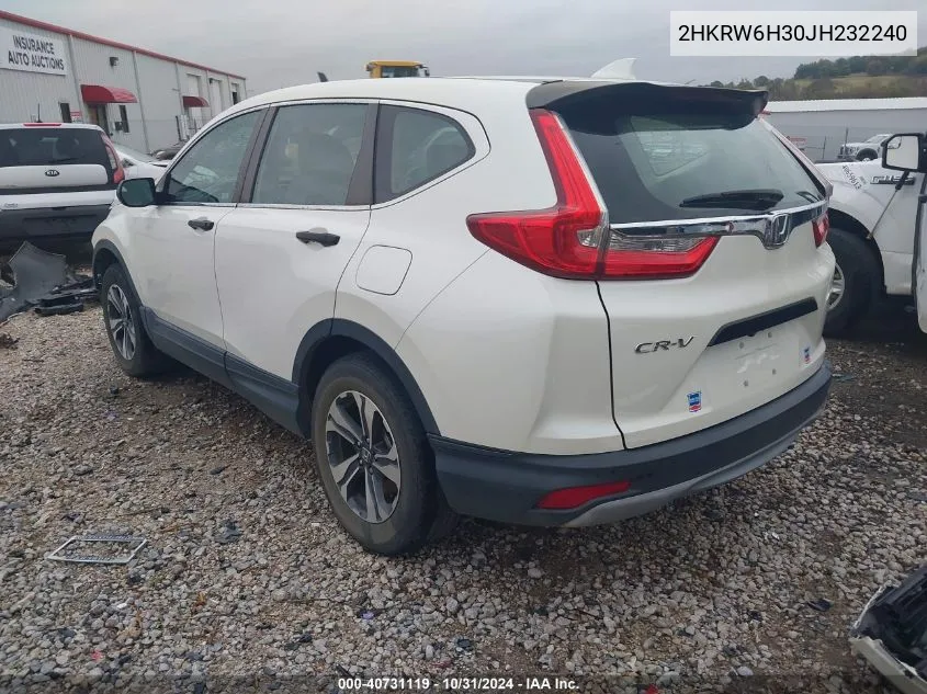 2HKRW6H30JH232240 2018 Honda Cr-V Lx