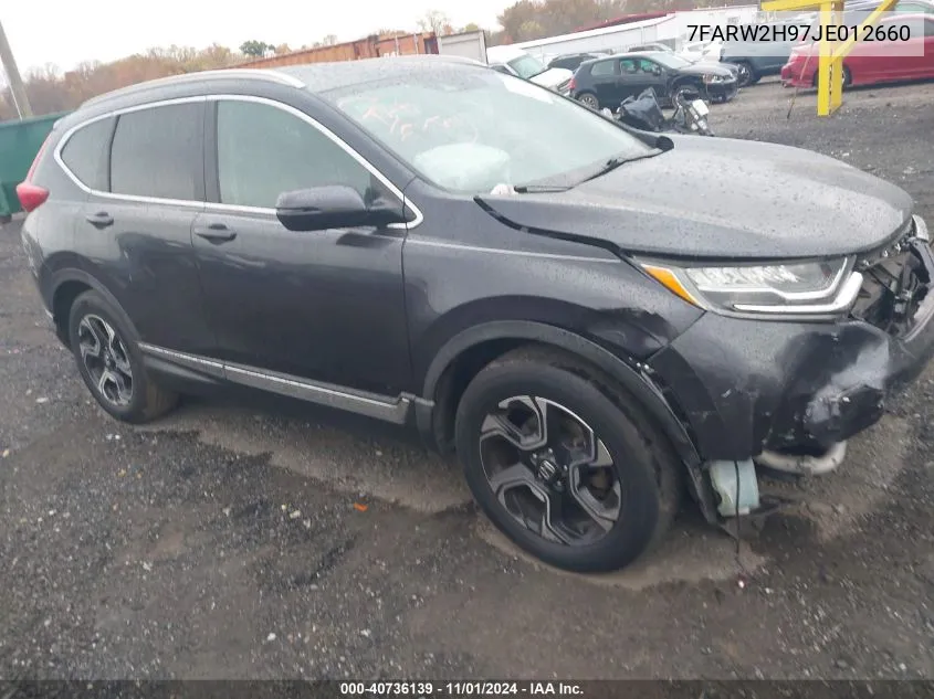 2018 Honda Cr-V Touring VIN: 7FARW2H97JE012660 Lot: 40736139