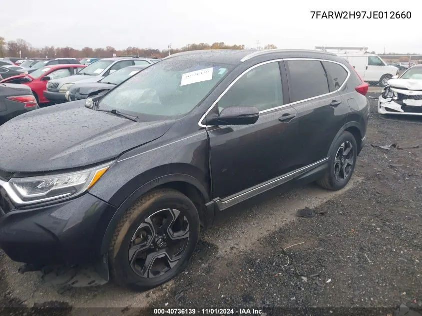 2018 Honda Cr-V Touring VIN: 7FARW2H97JE012660 Lot: 40736139