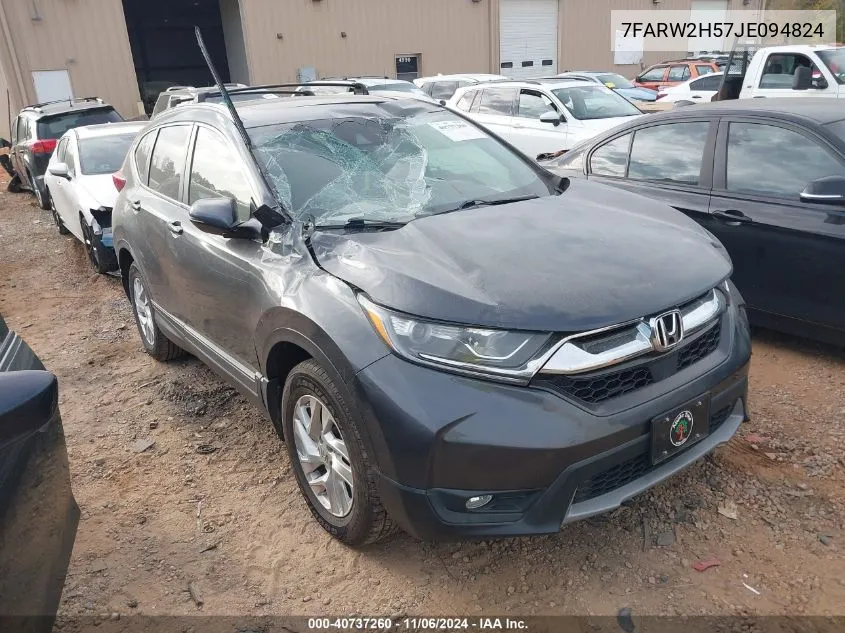 2018 Honda Cr-V Ex VIN: 7FARW2H57JE094824 Lot: 40737260