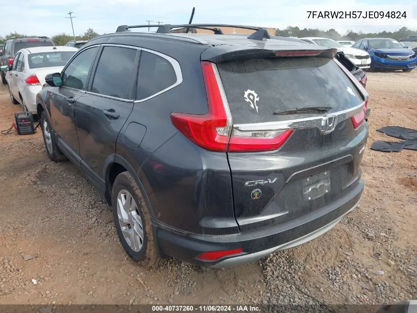 2018 Honda Cr-V Ex VIN: 7FARW2H57JE094824 Lot: 40737260