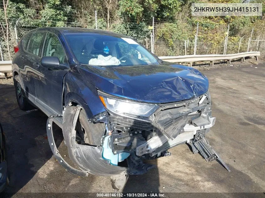 2018 Honda Cr-V Lx VIN: 2HKRW5H39JH415131 Lot: 40746152