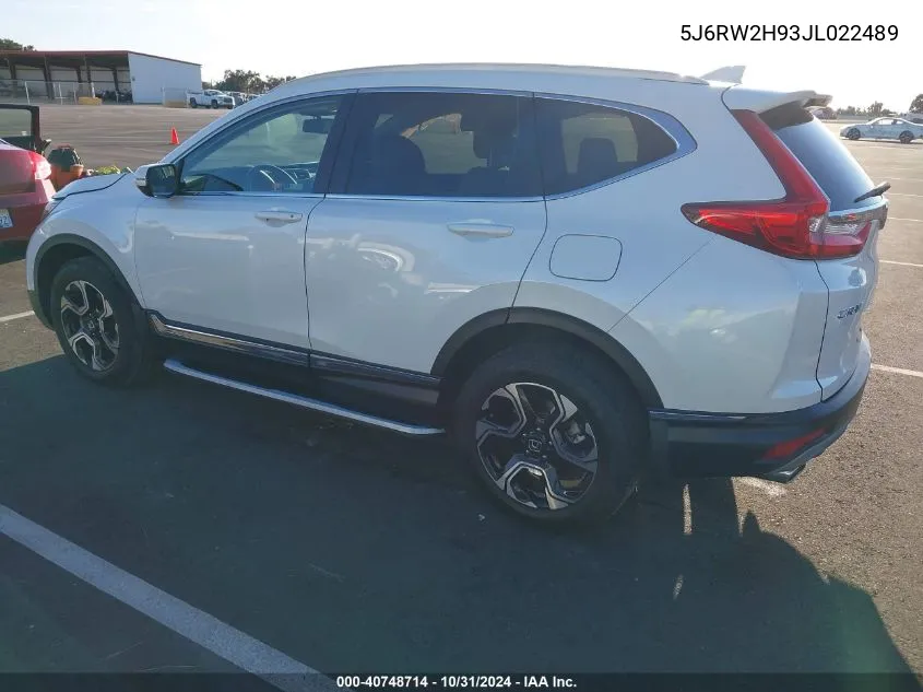 2018 Honda Cr-V Touring VIN: 5J6RW2H93JL022489 Lot: 40748714