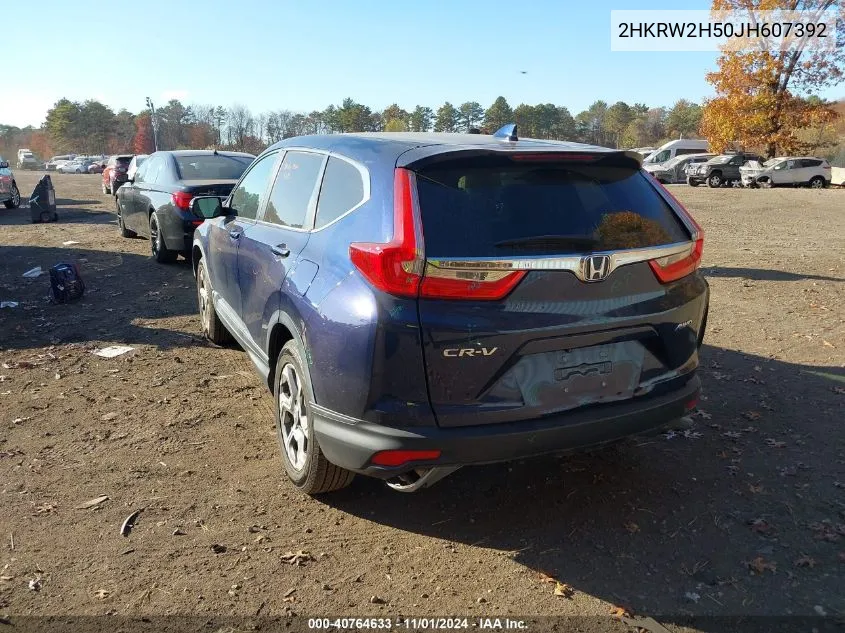 2018 Honda Cr-V Ex VIN: 2HKRW2H50JH607392 Lot: 40764633