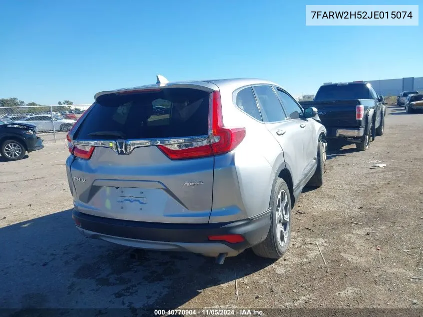 2018 Honda Cr-V Ex VIN: 7FARW2H52JE015074 Lot: 40770904