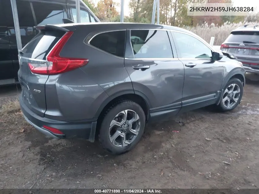 2018 Honda Cr-V Ex VIN: 2HKRW2H59JH638284 Lot: 40771898