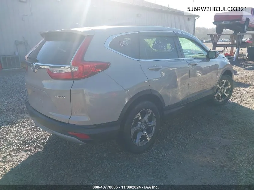 2018 Honda Cr-V Ex-L/Ex-L Navi VIN: 5J6RW2H83JL003321 Lot: 40778005