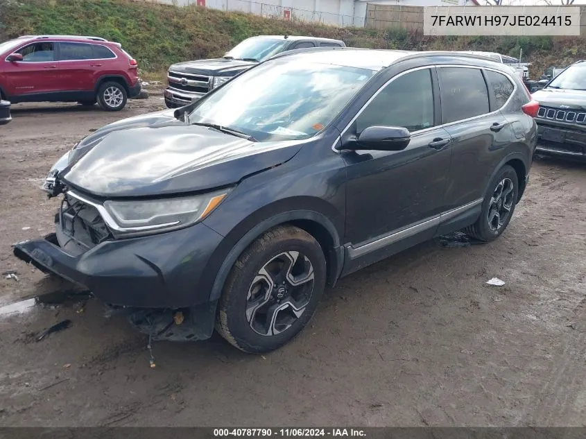 2018 Honda Cr-V Touring VIN: 7FARW1H97JE024415 Lot: 40787790