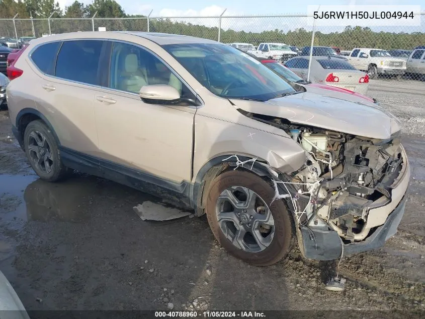 2018 Honda Cr-V Ex VIN: 5J6RW1H50JL004944 Lot: 40788960