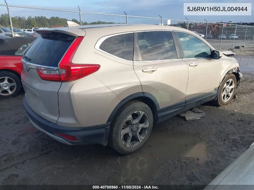 2018 Honda Cr-V Ex VIN: 5J6RW1H50JL004944 Lot: 40788960