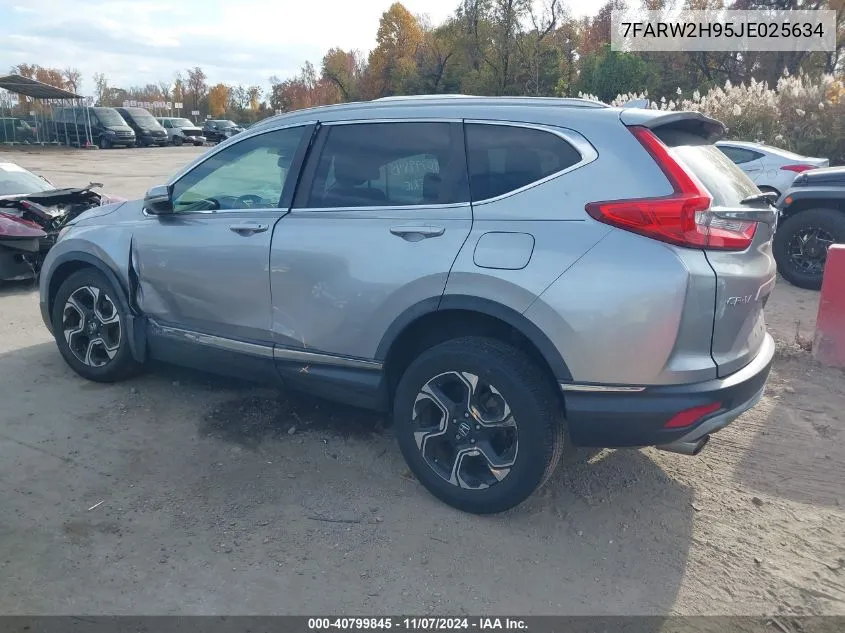 2018 Honda Cr-V Touring VIN: 7FARW2H95JE025634 Lot: 40799845