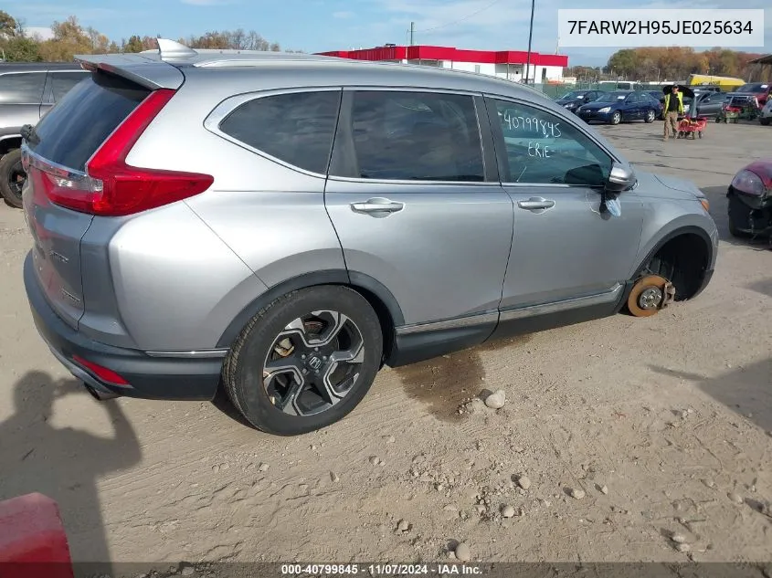 2018 Honda Cr-V Touring VIN: 7FARW2H95JE025634 Lot: 40799845