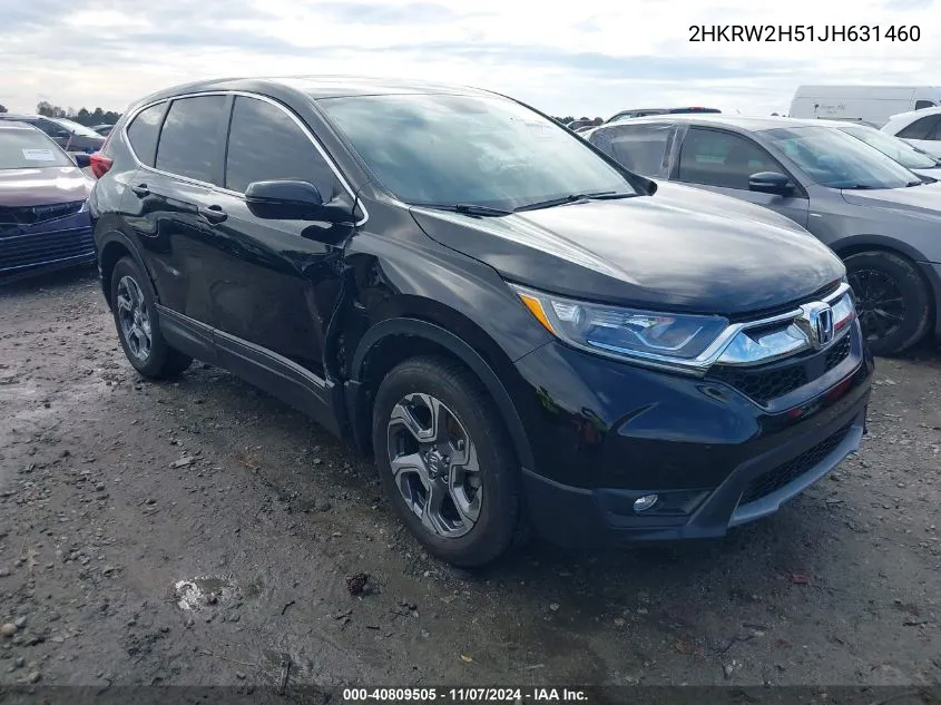 2018 Honda Cr-V Ex VIN: 2HKRW2H51JH631460 Lot: 40809505