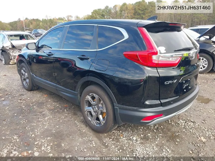 2018 Honda Cr-V Ex VIN: 2HKRW2H51JH631460 Lot: 40809505