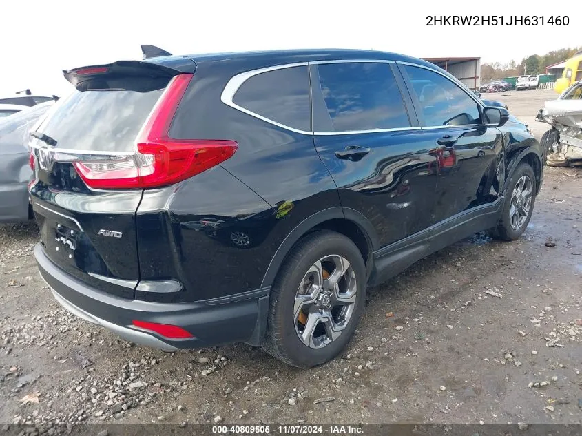 2018 Honda Cr-V Ex VIN: 2HKRW2H51JH631460 Lot: 40809505