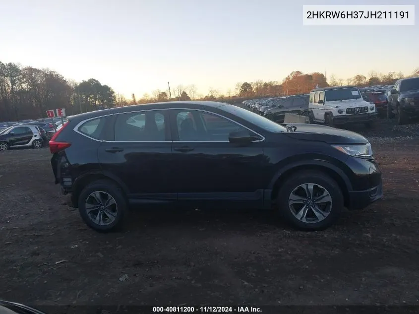 2018 Honda Cr-V Lx VIN: 2HKRW6H37JH211191 Lot: 40811200