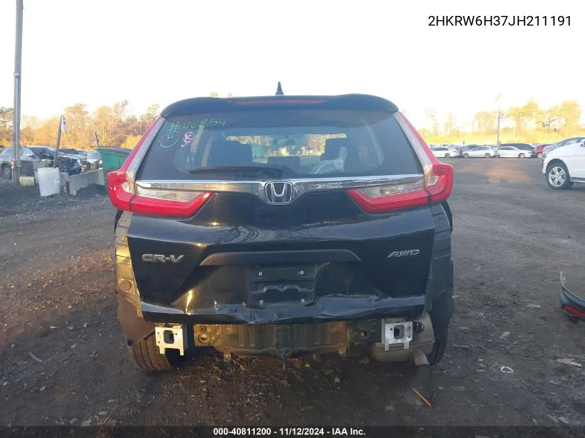 2018 Honda Cr-V Lx VIN: 2HKRW6H37JH211191 Lot: 40811200