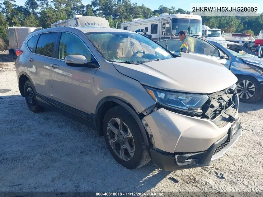 2018 Honda Cr-V Ex VIN: 2HKRW1H5XJH520609 Lot: 40818018