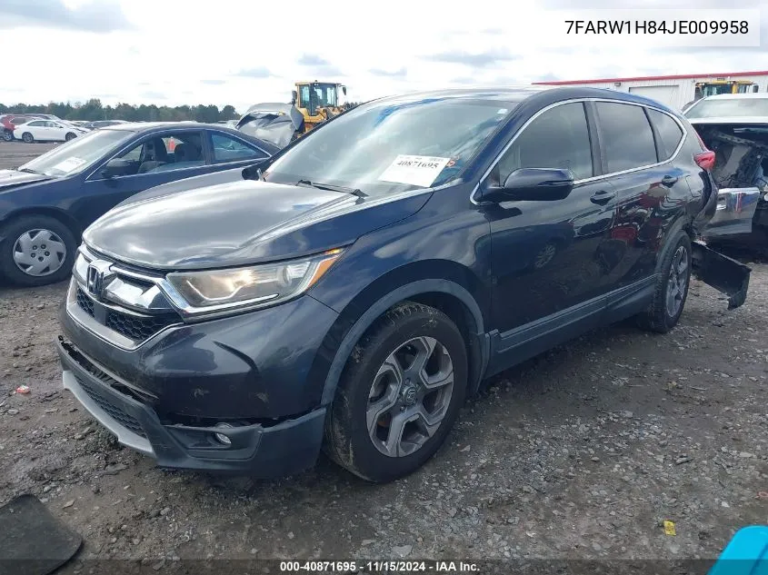 2018 Honda Cr-V Ex-L/Ex-L Navi VIN: 7FARW1H84JE009958 Lot: 40871695