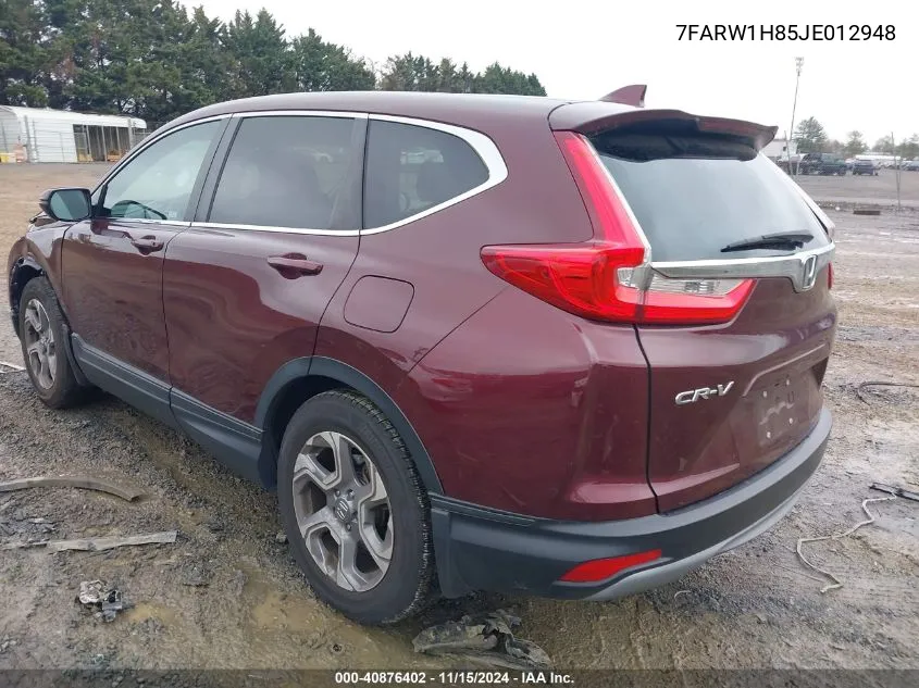 2018 Honda Cr-V Ex-L/Ex-L Navi VIN: 7FARW1H85JE012948 Lot: 40876402