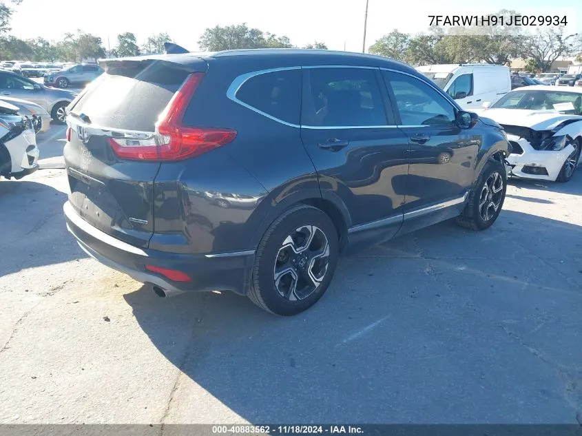 2018 Honda Cr-V Touring VIN: 7FARW1H91JE029934 Lot: 40883562