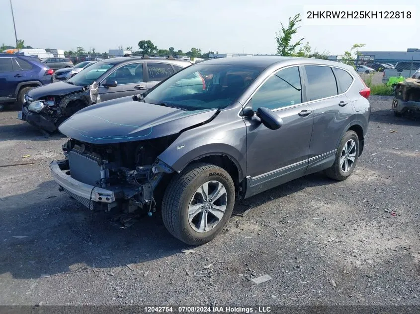 2019 Honda Cr-V VIN: 2HKRW2H25KH122818 Lot: 12042754