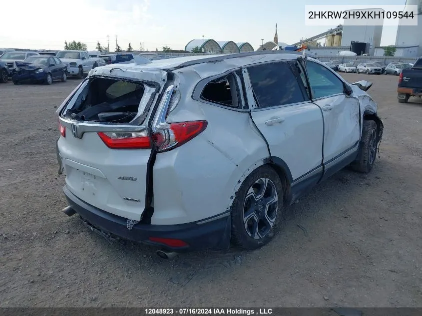 2019 Honda Cr-V Touring VIN: 2HKRW2H9XKH109544 Lot: 12048923