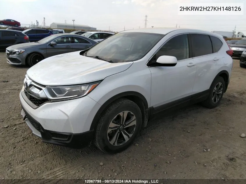 2HKRW2H27KH148126 2019 Honda Cr-V