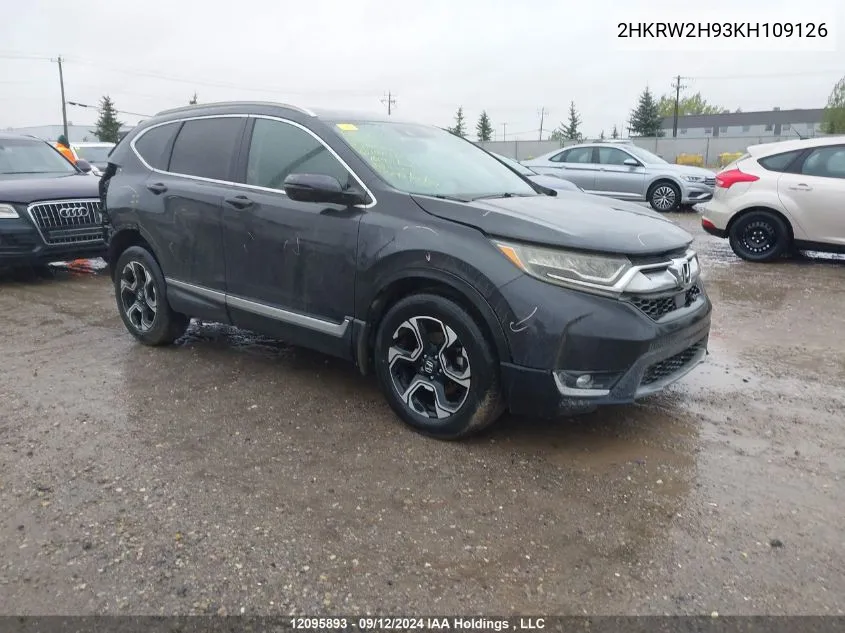 2019 Honda Cr-V VIN: 2HKRW2H93KH109126 Lot: 12095893