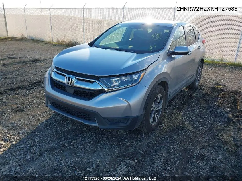 2019 Honda Cr-V VIN: 2HKRW2H2XKH127688 Lot: 12113926