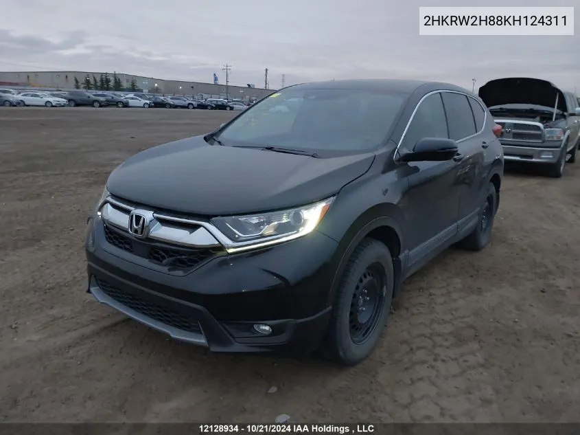 2019 Honda Cr-V VIN: 2HKRW2H88KH124311 Lot: 12128934