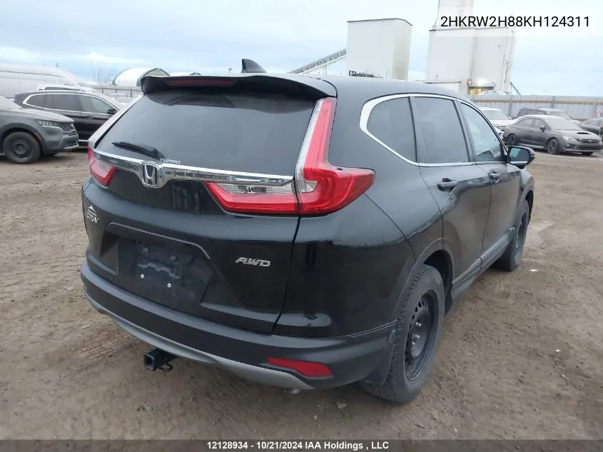 2019 Honda Cr-V VIN: 2HKRW2H88KH124311 Lot: 12128934