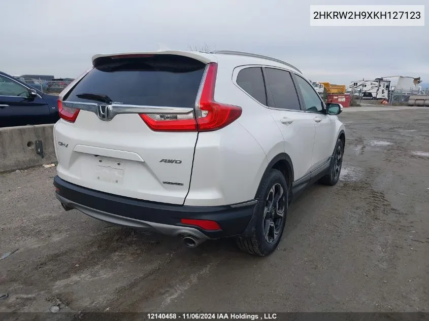 2019 Honda Cr-V VIN: 2HKRW2H9XKH127123 Lot: 12140458