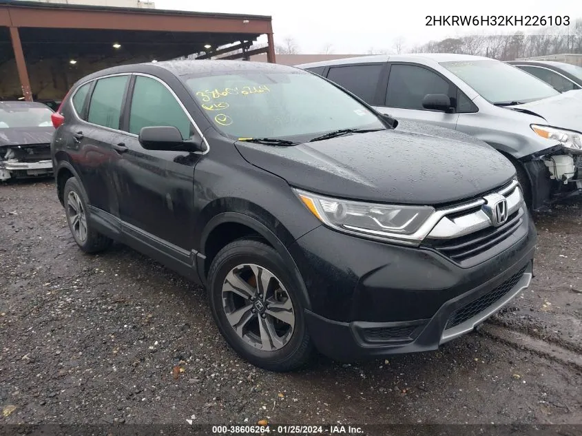 2HKRW6H32KH226103 2019 Honda Cr-V Lx