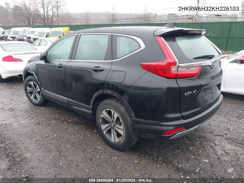 2HKRW6H32KH226103 2019 Honda Cr-V Lx