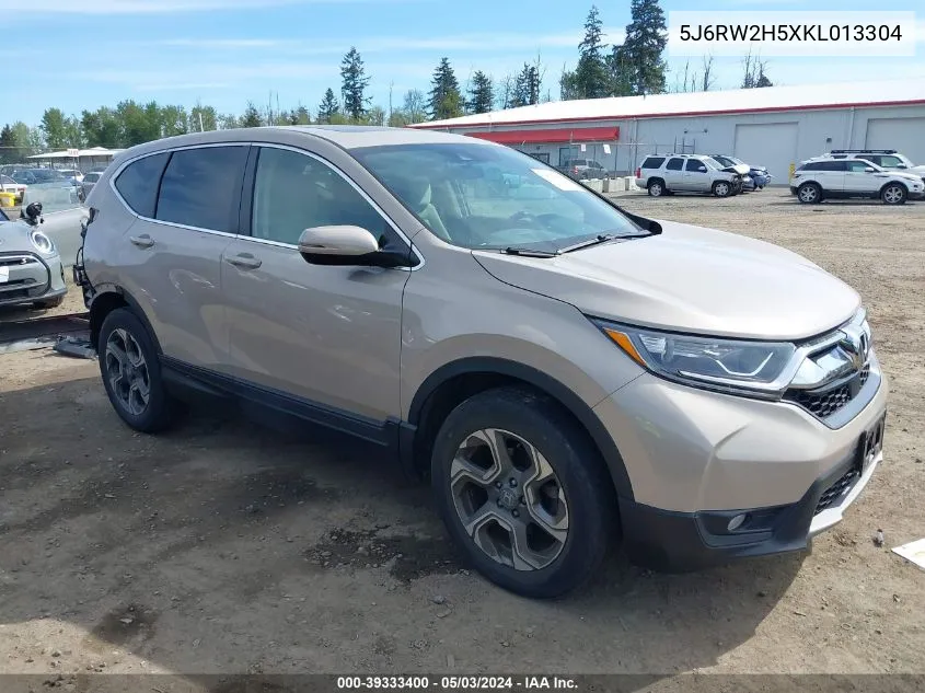 2019 Honda Cr-V Ex VIN: 5J6RW2H5XKL013304 Lot: 39333400