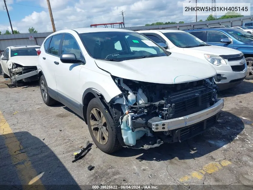 2HKRW5H31KH405145 2019 Honda Cr-V Lx