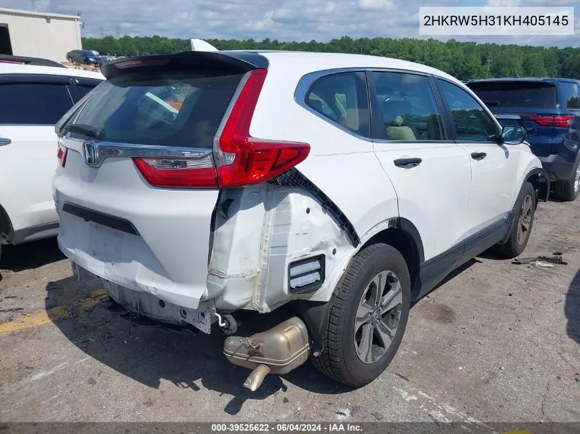 2HKRW5H31KH405145 2019 Honda Cr-V Lx