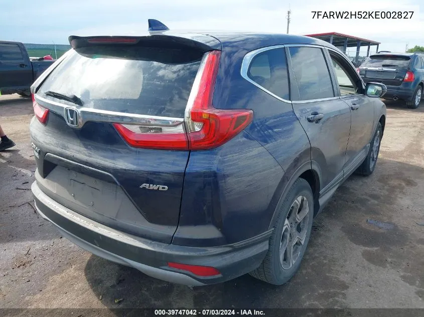 7FARW2H52KE002827 2019 Honda Cr-V Ex