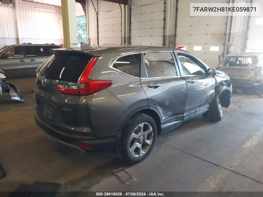 7FARW2H81KE059871 2019 Honda Cr-V Ex-L