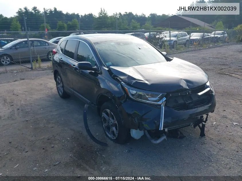 JHLRW2H81KX002039 2019 Honda Cr-V Ex-L