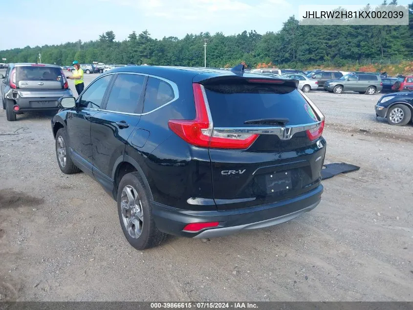 JHLRW2H81KX002039 2019 Honda Cr-V Ex-L