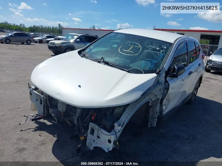 2HKRW5H37KH415825 2019 Honda Cr-V Lx